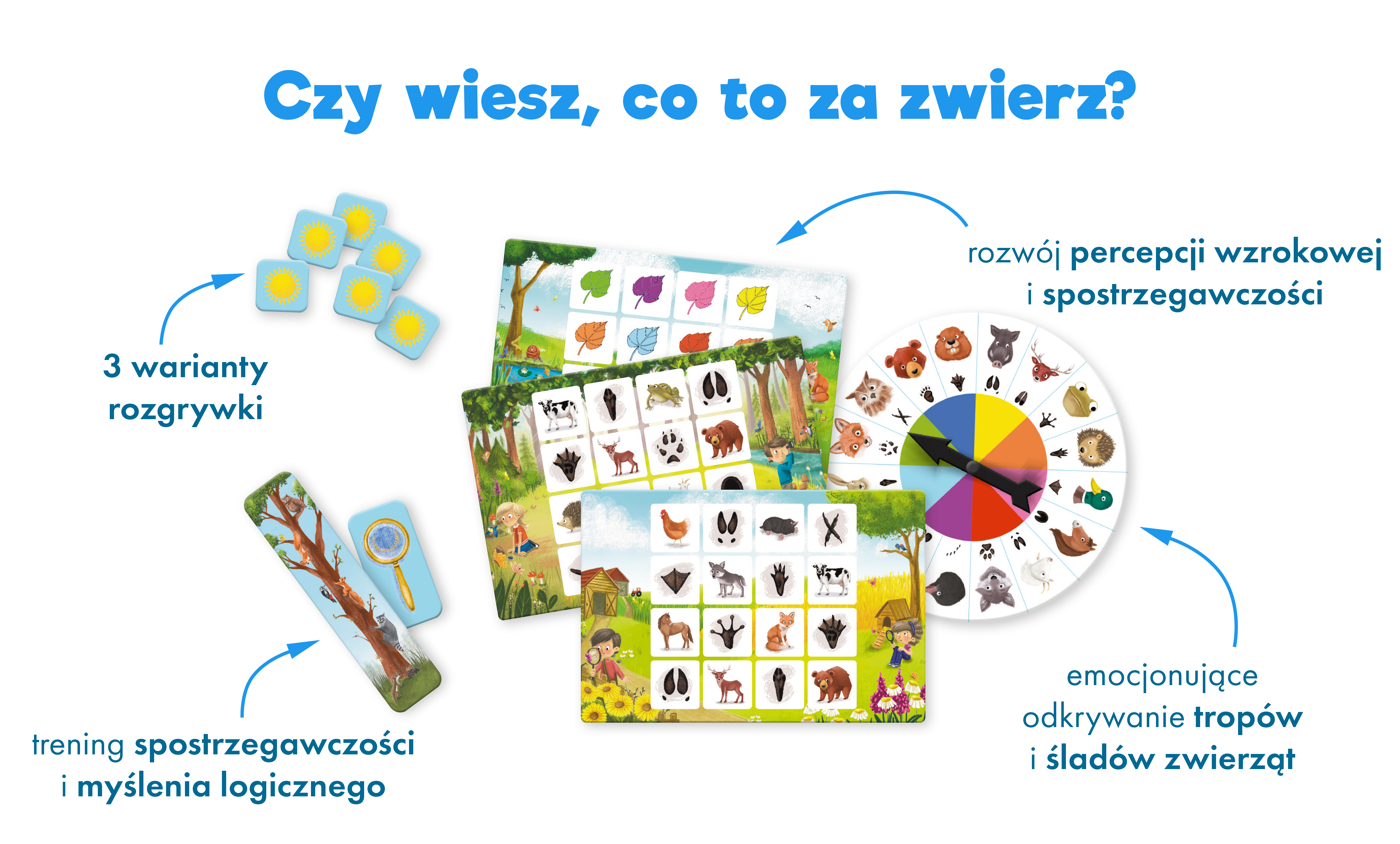 Bingo. Na tropie zwierząt Zawartość gry Kapitan Nauka